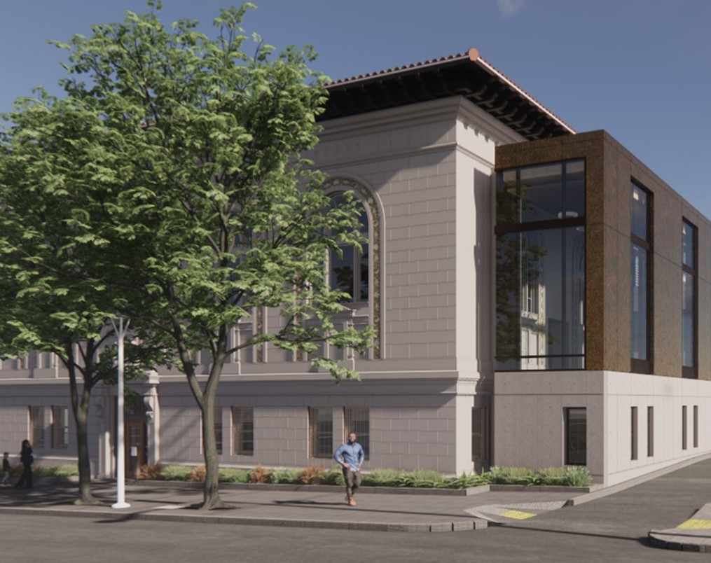 Mission Library Exterior Rendering