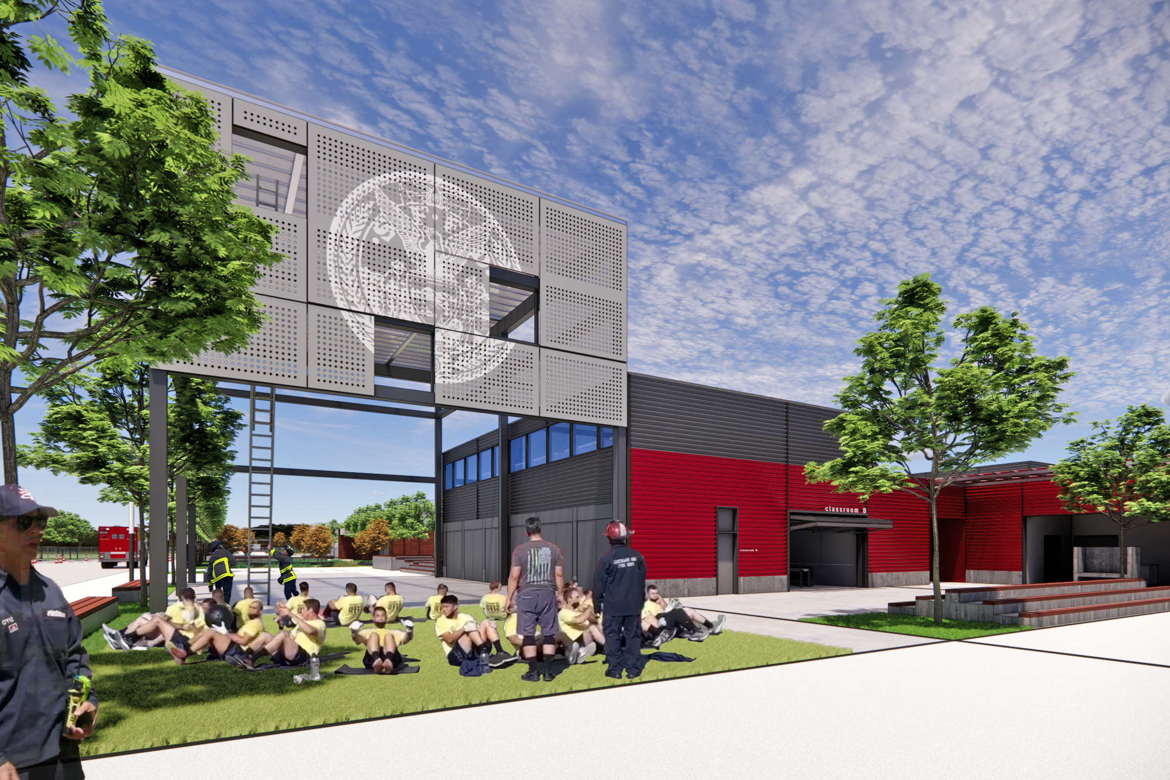 Fire Division of Training Facility Rendering