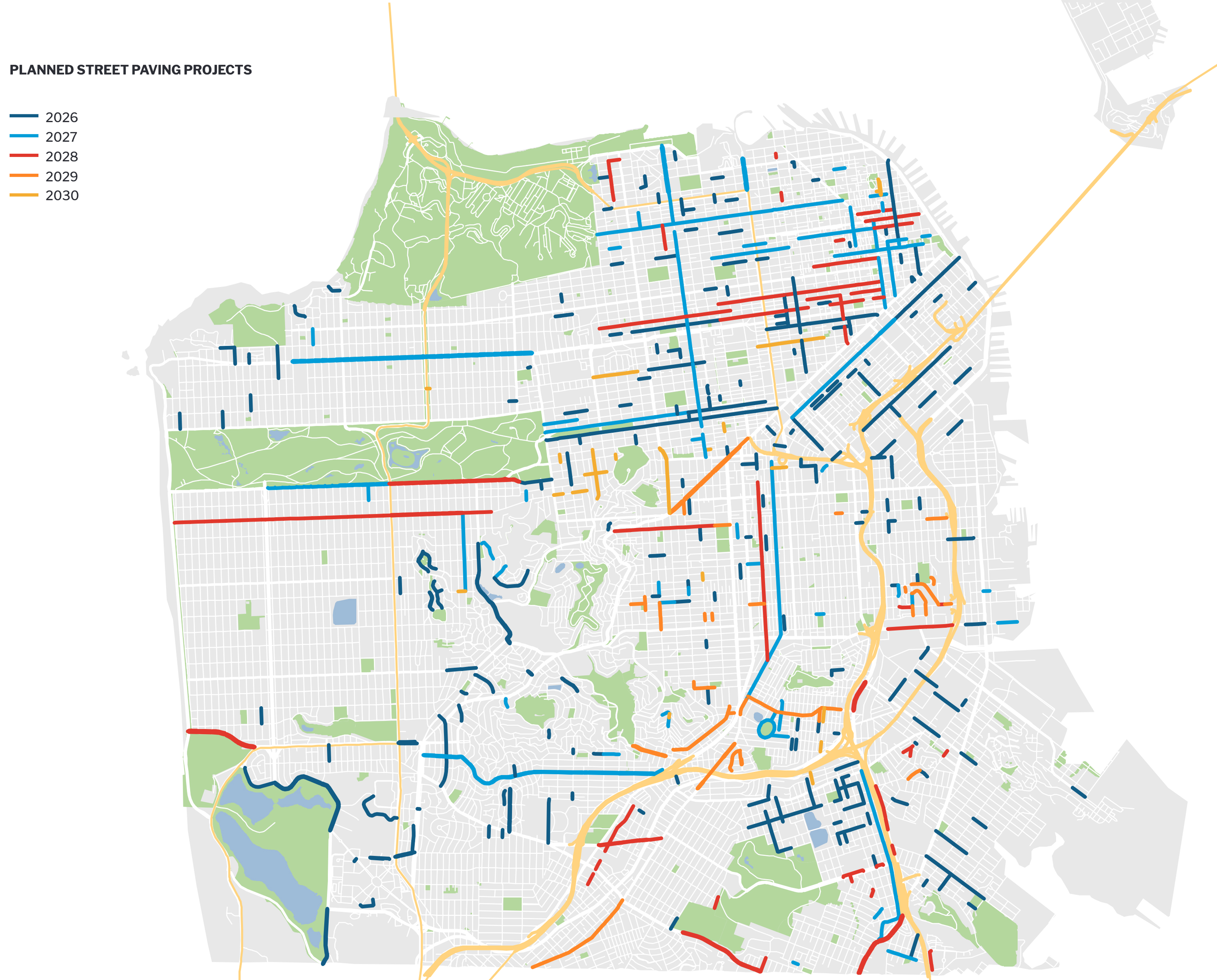 Planned Paving Map